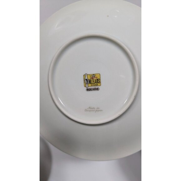 Meito Norleans Rosanne Saucer Pink Floral Porcelain Occupied Japan Vintage - Picture 5 of 5